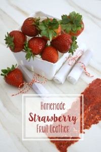 Homemade Strawberry Fruit Leathers // Life Anchored #backtoschool