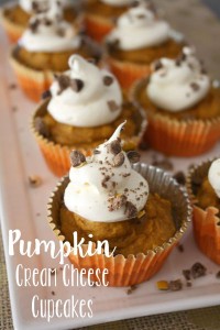 Easy Pumpkin Cream Cheese Cupcakes // Life Anchored #sp #BakeInTheFun